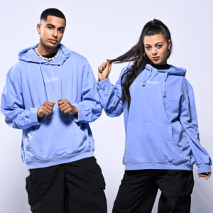 Loose Fit Lightweight Sweatshirt – Blue Washed